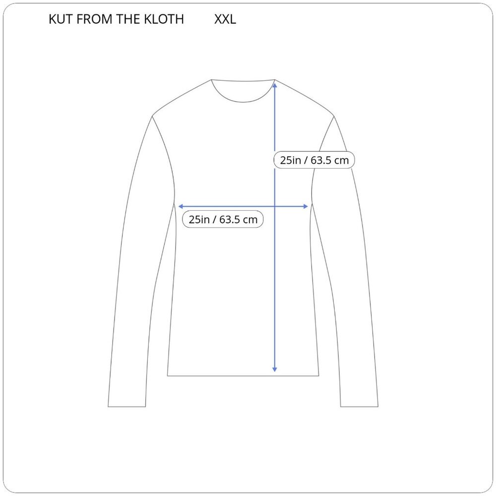 Kut from Kloth XXL Plus Top Knit Raglan Sleeve Black Gray Floral FLO61E - Picture 2 of 9